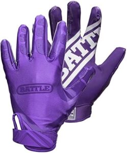 purple battle gloves