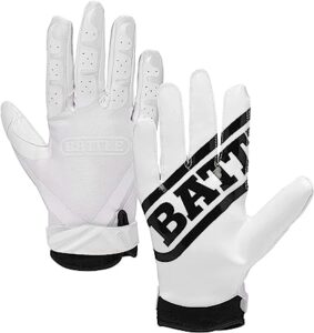 white battle gloves